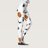Leggings Battes de Halloween, citrouilles et guêtres de (Droite)