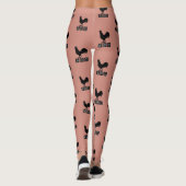 Leggings BBC - Gros Cockerel noir (Dos)