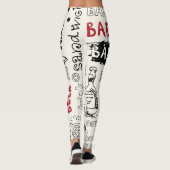Leggings BBQ fou : Art de gribouillis (Dos)