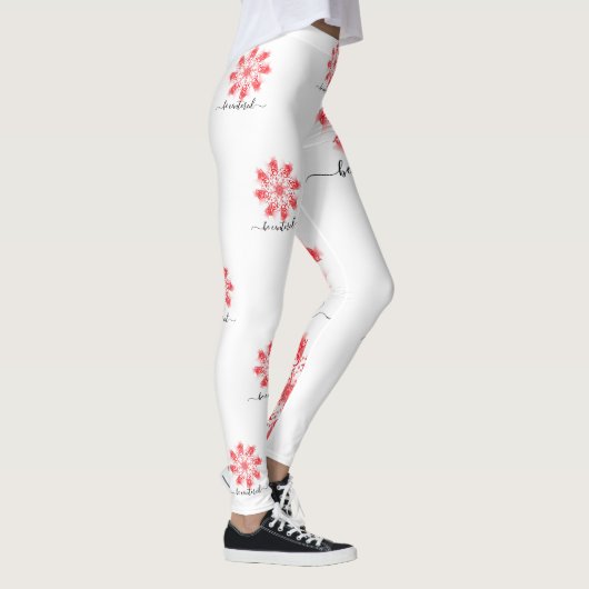Leggings Be centered red mandala fractal (Droite)