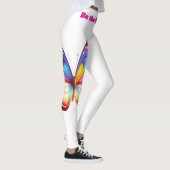 Leggings Be the Change - Illustration de papillon inspirate (Droite)