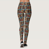 Leggings Beagle avec Coeur Roses Saint-Valentin (Dos)