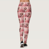 Leggings Beagle avec Rose - Saint Valentin (Dos)