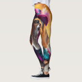 Leggings Beagle en costume vibrant (Gauche)