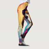 Leggings Beagle en costume vibrant (Droite)
