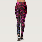 Leggings Bean de café violet et rose (Dos)
