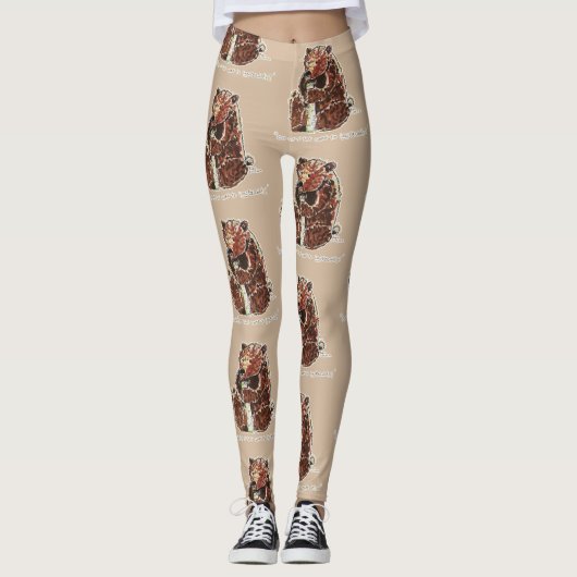 Leggings Bear Contemplates Hibernation (Devant)