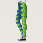 Leggings Beau Alien Peacock Abstrait (Gauche)