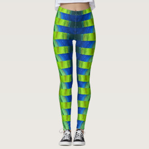 Leggings Beau Alien Peacock Abstrait