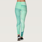 Leggings Beau Art Décor Géométrique Abstrait (Dos)