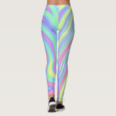Leggings Beau Art Holographique en marbre (Dos)