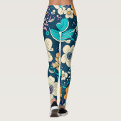 Leggings Beau Beau Floral Et Motif Sans Faille (Dos)