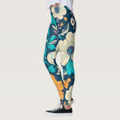 Leggings Beau Beau Floral Et Motif Sans Faille (Gauche)