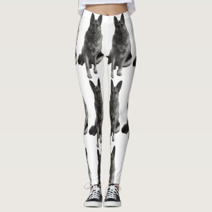 Leggings Beau berger allemand noir et blanc