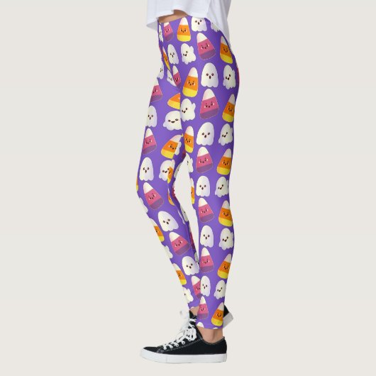 Leggings Beau Bonbon Halloween Et Motif Fantôme (Gauche)