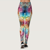 Leggings Beau Cercles psychédéliques ajustés Jambes (Dos)