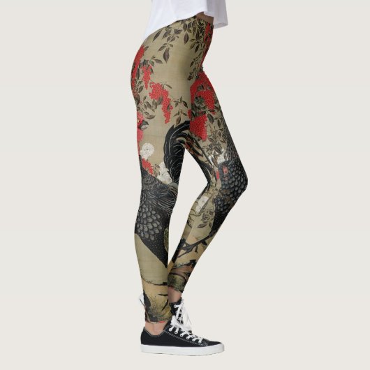 Leggings Beau coq noir (Droite)