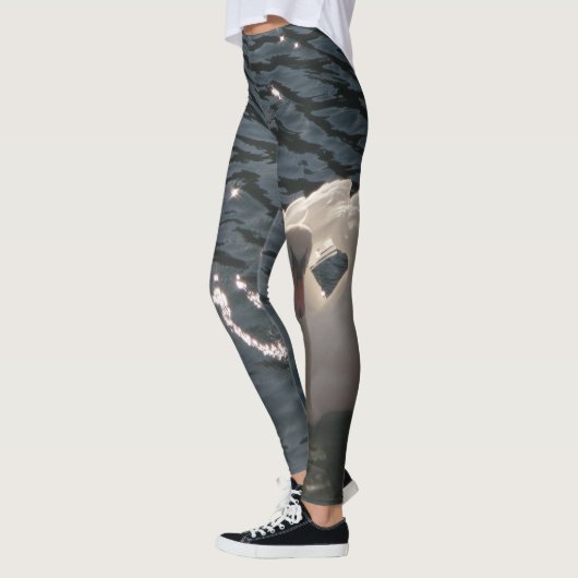 Leggings Beau cygne blanc (Gauche)
