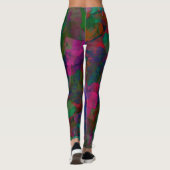 Leggings Beau moderne avec une jambe fluorescente (Dos)