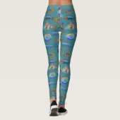 Leggings Beau Motif de mer (Dos)