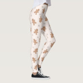 Leggings Beau Motif de pain d'épices de Noël (Droite)