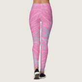 Leggings Beau motif feuille (Dos)