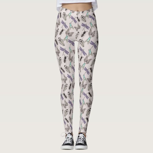 Leggings Beau motif floral (Devant)
