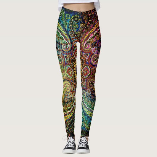 Leggings Beau motif PAISLEY (Devant)