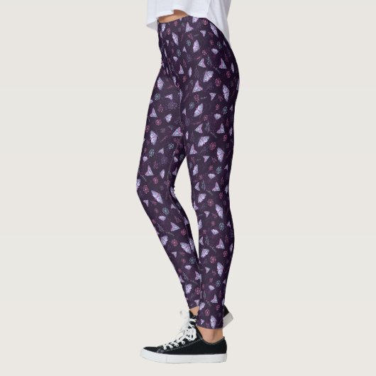 Leggings Beau motif papillon bleu (Gauche)