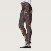 Leggings Beau or Flower Stars Bleu noir (Gauche)