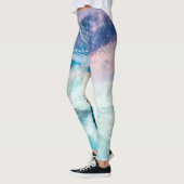 Leggings Beau pantalon de yoga de scène de plage (Gauche)