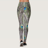 Leggings Beau paon avec queue ouverte (Dos)