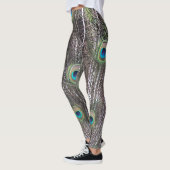 Leggings Beau paon avec queue ouverte (Gauche)