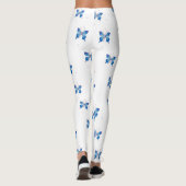 Leggings Beau papillons bleus Infinity : Symbole de LOV (Dos)