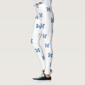Leggings Beau papillons bleus Infinity : Symbole de LOV (Gauche)