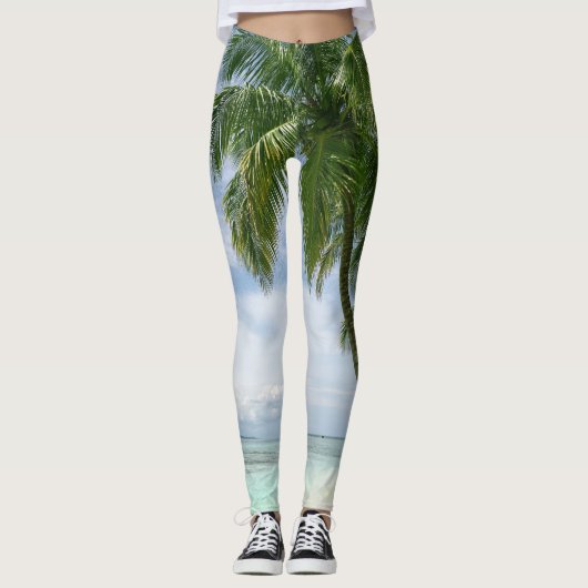 Leggings Beau Paysage Marin (Devant)