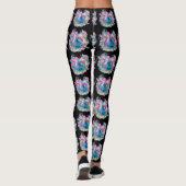 Leggings Beau poulet et fleurs (Dos)