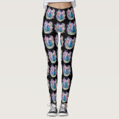 Leggings Beau poulet et fleurs (Devant)