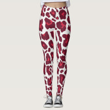 Beau Red Roses léopard Motif animal