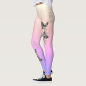 Leggings Beau Rose de Ceylan en voie de disparition papillo (Gauche)