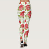 Leggings Beau Rose Floral Rouge (Dos)
