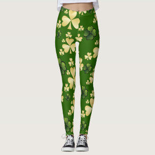 Leggings Beaucoup de Shamrocks / -Soyez irlandais pour une 