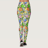 Leggings Beauté du jardin floral (Dos)