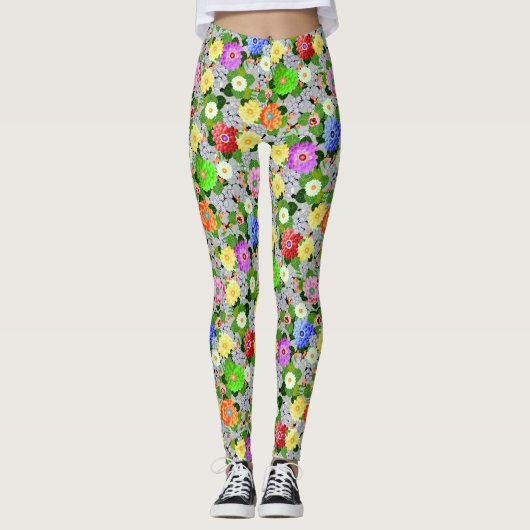 Leggings Beauté du jardin floral (Devant)