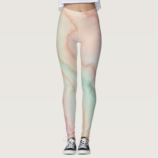 Leggings Beauté du marbre (Devant)
