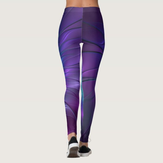 Leggings Beauté florale Abstraite Fleur d'art fractionnée c (Dos)
