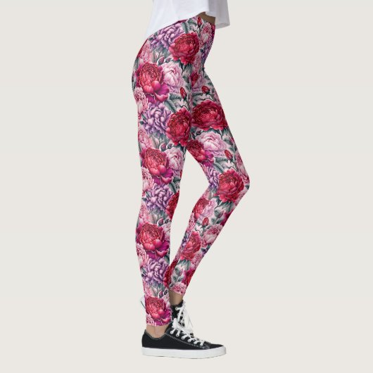 Leggings Beautiful Peonies (Droite)