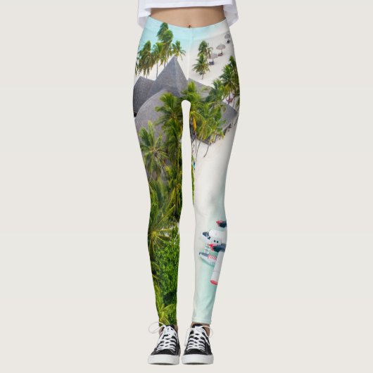 Leggings Beaux animaux marins (Devant)