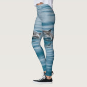 Leggings Beaux dauphins aquatiques (Gauche)
