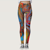 Leggings Beaux hérissons traditionnels (Devant)